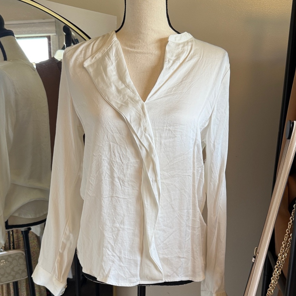 Elegant White Women's Blouse